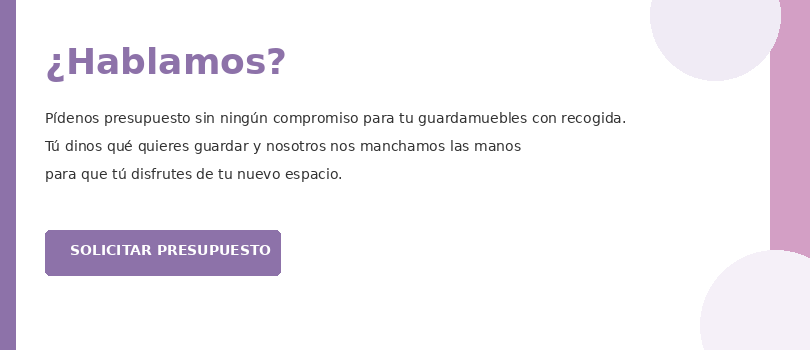 banner desktop guardamuebles con recogida y entrega a domicilio