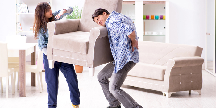 como mover muebles pesados