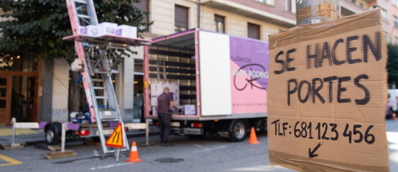 Portes y pequeñas mudanzas: mover cosas no es lo mismo que mudarte
